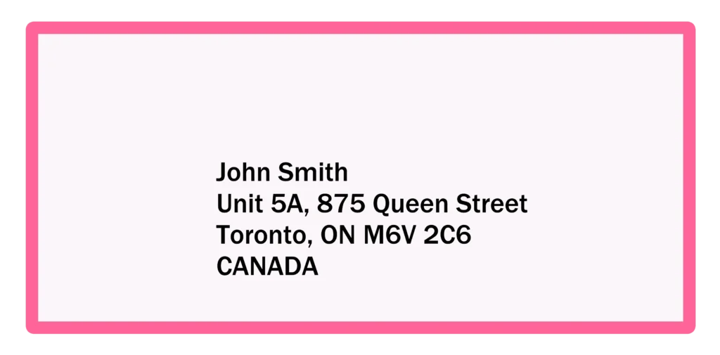 HOW TO ADDRESS AN ENVELOPE TO AN APARTMENT international