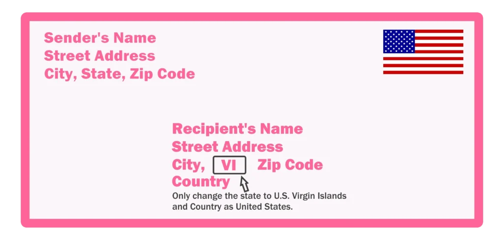 HOW TO ADDRESS AN ENVELOPE U.S. Virgin Islands