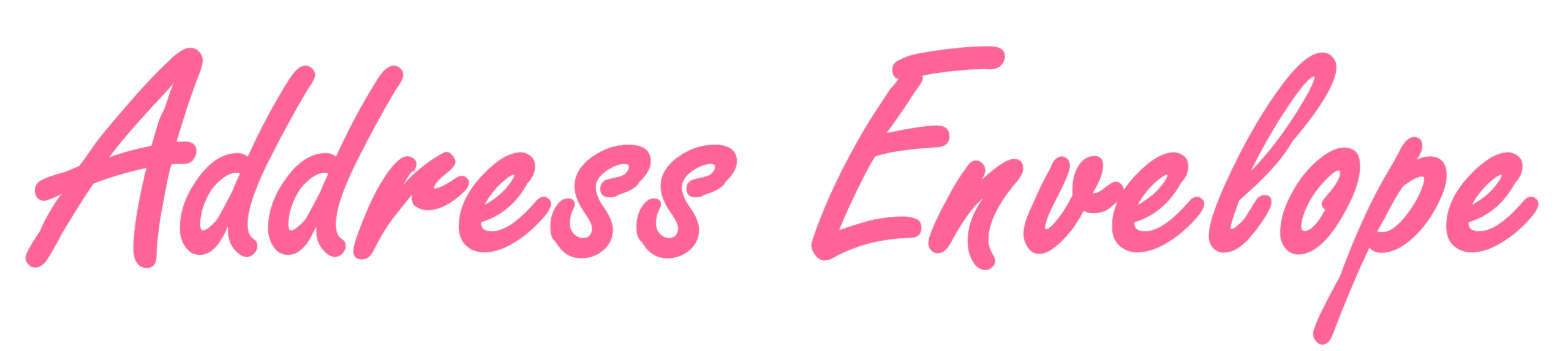 how to address an envelope logo